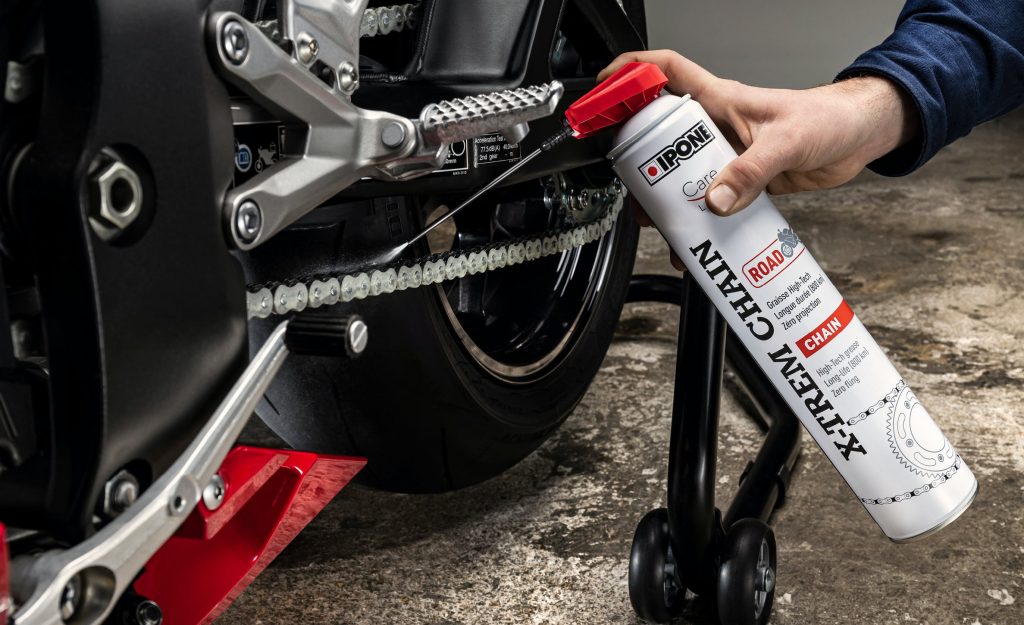 Spray de engrase cadena moto 