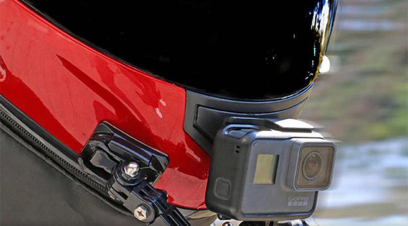 GoPro en casco de moto