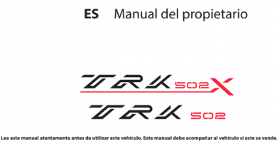 Manual propietario Benelli TRK 502